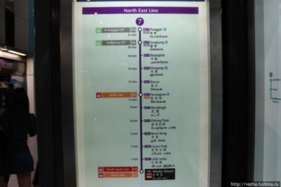 метро сингапура схема